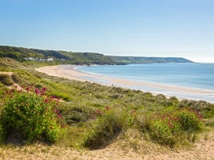 The beach at Port Eynon