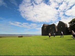 Weobley Castle near Llanrhidian has impressive views over the Estuary